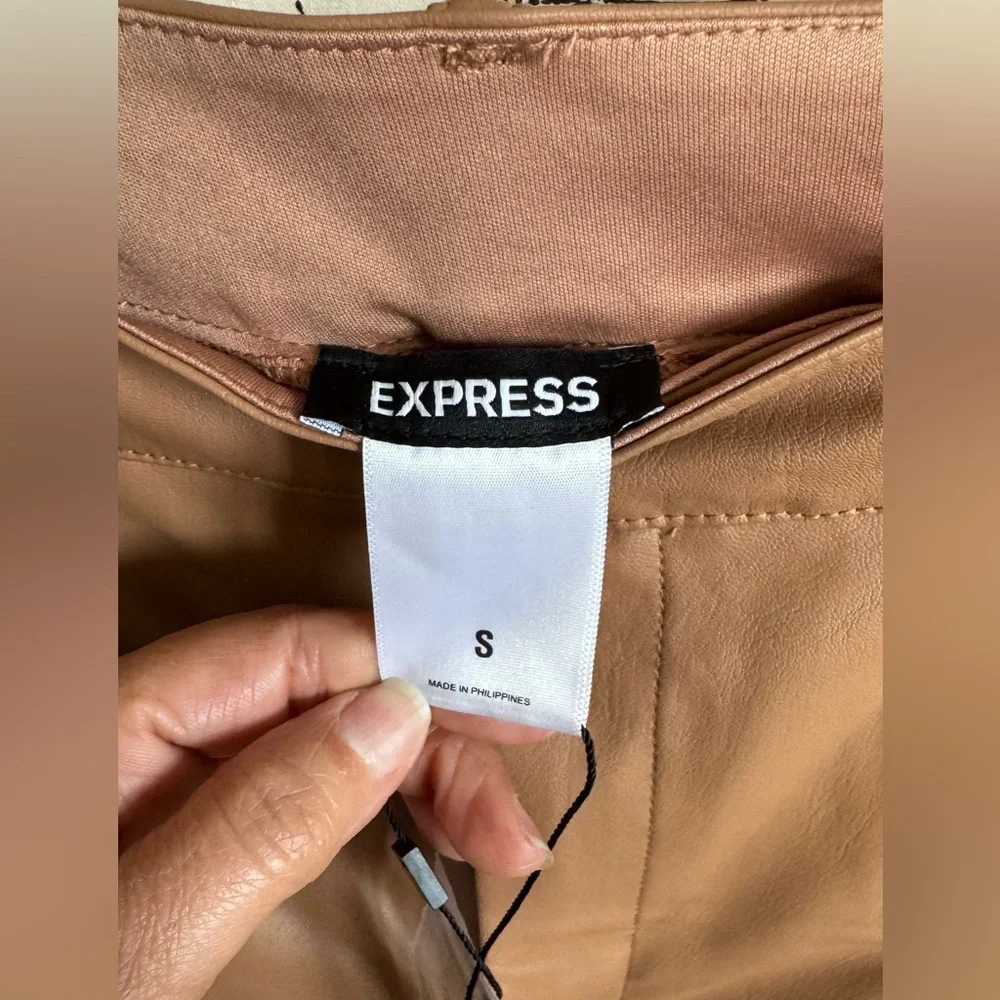 Stylish Tan camel leather Pants